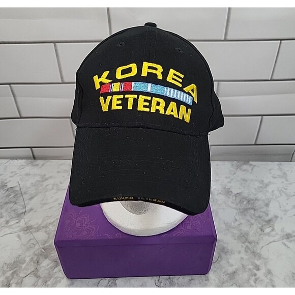 U.S MILITARY KOREA VETERAN HAT KOREAN OFFICIAL BALL CAP U.S.A MADE - Picture 1 of 8